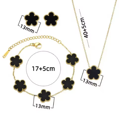 VD FASHION - Bracelet, earrings and necklace: Three-piece set